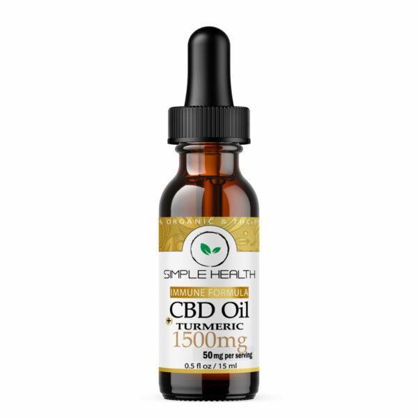CBD oil with turmeric 10% 15ml Simple Health