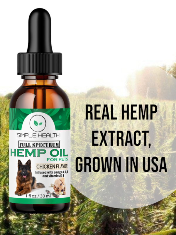 Full Spectrum Hemp oil for Dogs, Cats & Pets, Chicken Flavor - Image 7