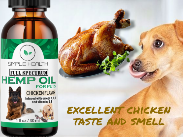 Full Spectrum Hemp oil for Dogs, Cats & Pets, Chicken Flavor - Image 6